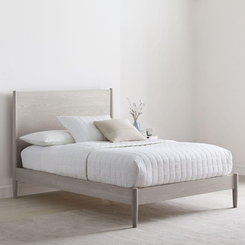 Mid-Century Bed - Pebble - West Elm Australia